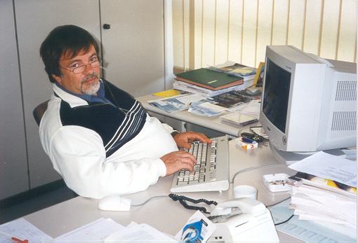 Heinz Peter Maassen 1999 in seinem Bro